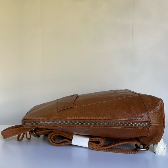 Spikes & Sparrow Brown Leather Backpack - Picture 11 of 16